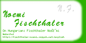 noemi fischthaler business card